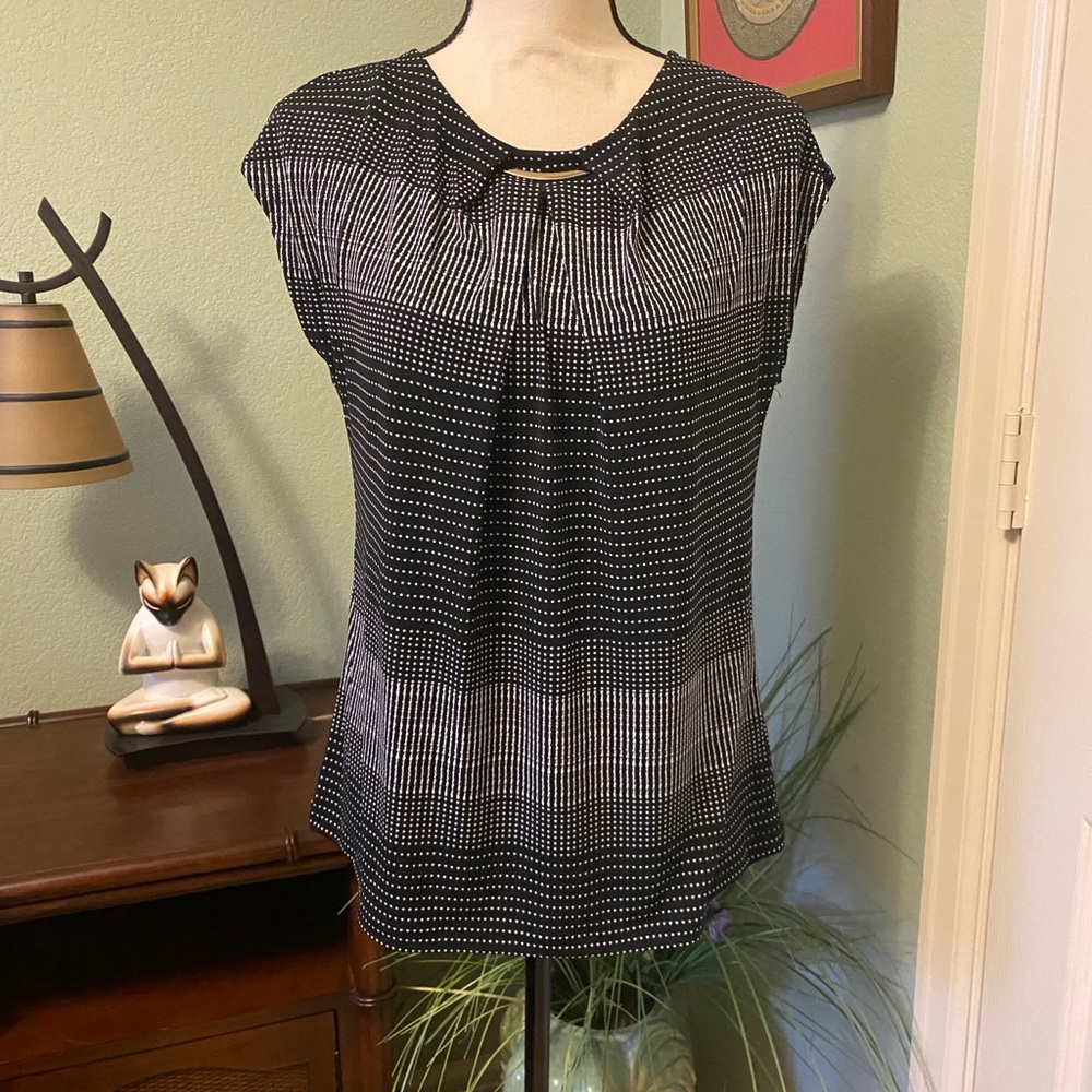 Liz Claiborne Black and White Blouse